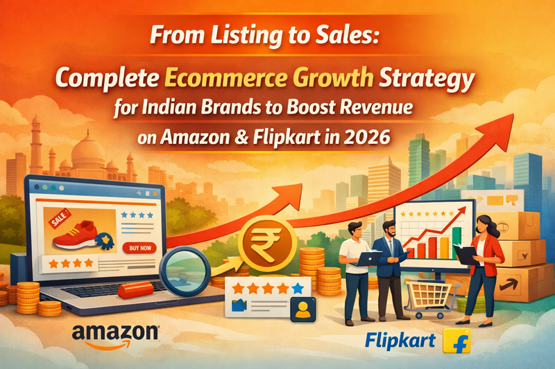 From Listing to Sales Complete Ecommerce Growth Strategy for Indian Brands to Boost Revenue on Amazon & Flipkart in 2026
